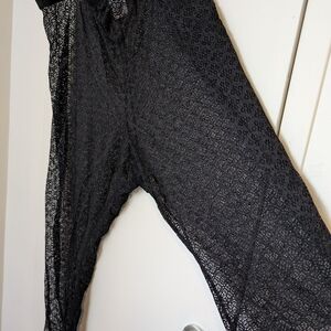 Black Lace Pants